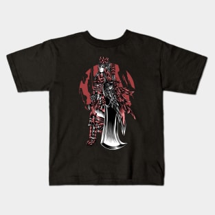 Artwork Illustration Of Demon Hunter With Big Sword Kids T-Shirt